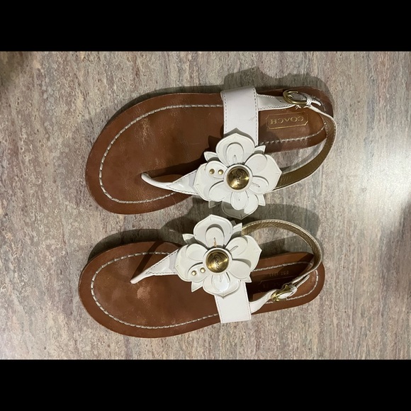 Coach thong sandals with embossed daisies - Picture 3 of 16